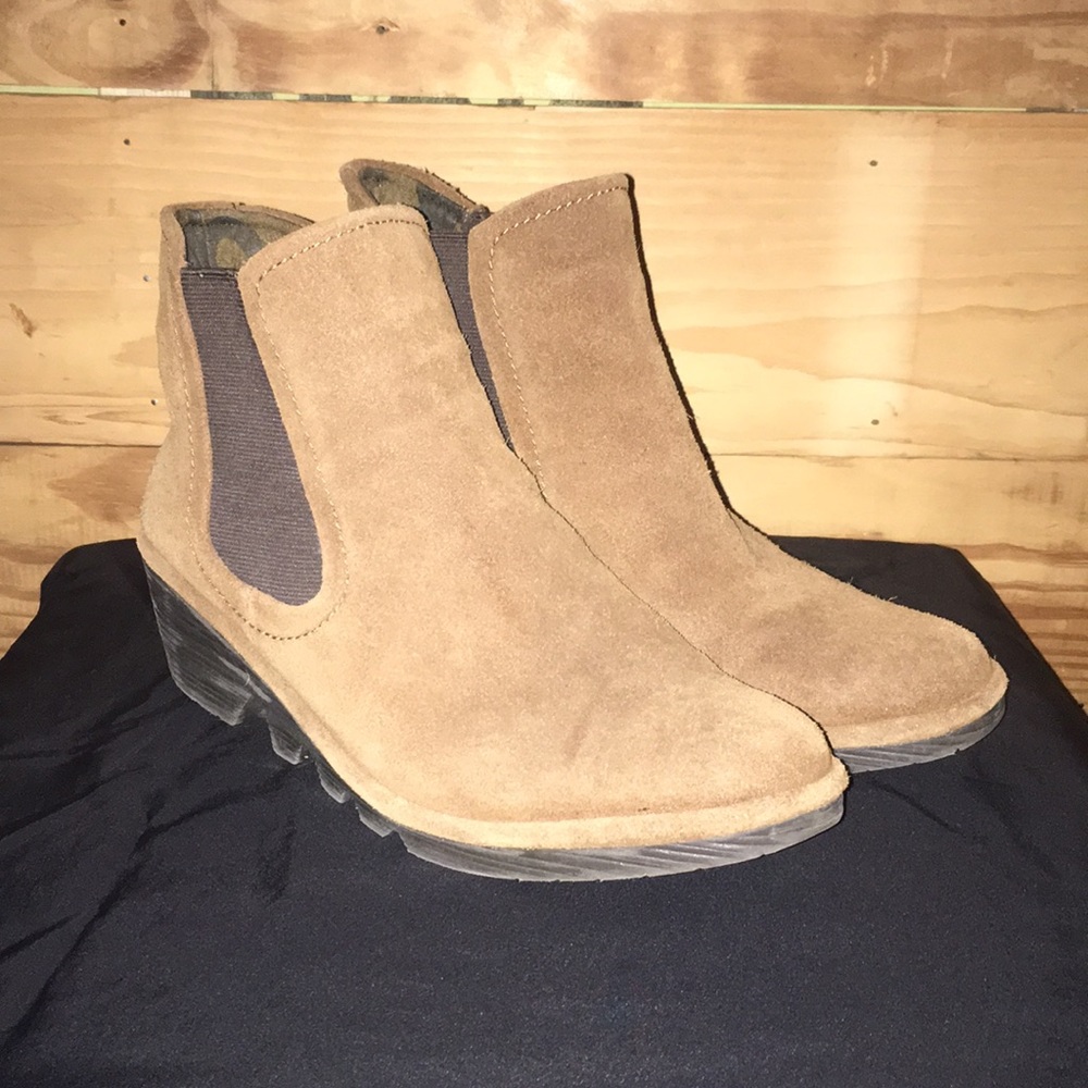 Fly London suede booties